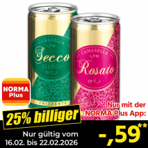 Nur mit der NORMA Plus App günstiger: »Frizzante«