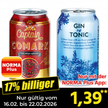 Nur mit der NORMA Plus App günstiger: »Spirituosen Mixgetränk«