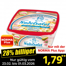 Nur mit der NORMA Plus App günstiger: »Beilagensalat«