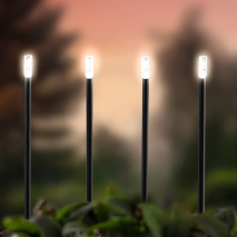 LED-Solar-Steckerlicht 5er-Set
