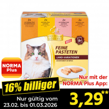 Nur mit der NORMA Plus App günstiger: »Feine Pasteten«