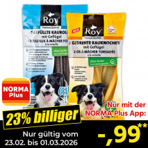 Nur mit der NORMA Plus App günstiger: »Kauknochen /-rollen«