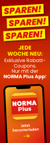 Sparen sparen sparen. Endlich ist sie da, die NormaPlus-App mit wöchentlich neuen und exklusiven Rabattcoupons. Herunterladen und Sparen