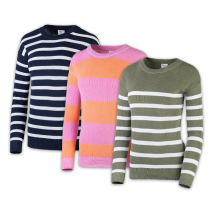 Trendiger Streifen-Pullover
