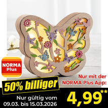 Nur mit der NORMA Plus App günstiger: »LED-Oster-Dekoration«