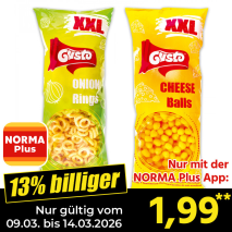 Nur mit der NORMA Plus App günstiger: »Maissnack 300 g«