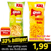 Nur mit der NORMA Plus App günstiger: »Maissnack 300 g«