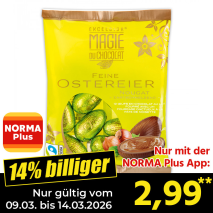Nur mit der NORMA Plus App günstiger: »Feine Ostereier«