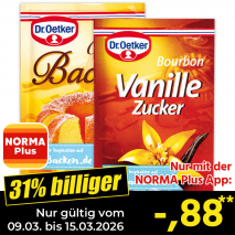 Nur mit der NORMA Plus App günstiger: »Backzutaten«