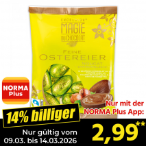 Nur mit der NORMA Plus App günstiger: »Feine Ostereier«