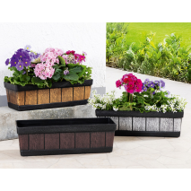 Holzoptik-Pflanzkasten