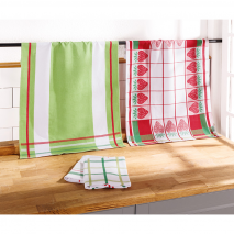 XXL-Pack Jacquard-Geschirrtuch 4er-Set