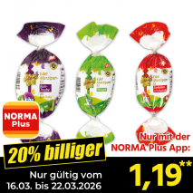 Nur mit der NORMA Plus App günstiger: »Edel Marzipan-Ei«
