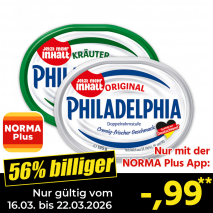 Nur mit der NORMA Plus App günstiger: »Frischkäsezubereitung«