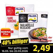 Nur mit der NORMA Plus App günstiger: »Pfannengericht«