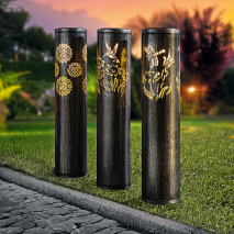 LED-Solar-Gartenstecker Pfahl