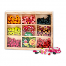 Holzperlen-Holzkassette