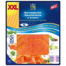 Produktbild »Norwegischer Räucherlachs XXL«