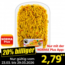 Nur mit der NORMA Plus App günstiger: »Asiatisches Wokgericht«