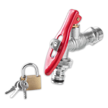 Abschließbarer Kugelauslaufhahn 1/2