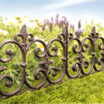 Antik-Blumen-Umrandung 4er-Set