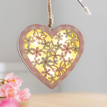 Fensterdeko Herz mit Hologrammeffekt