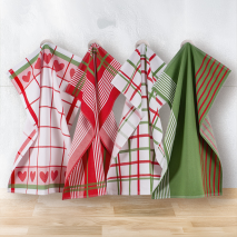 XXL-Pack Hochwertige Jacquard-Geschirrtücher 4er-Set