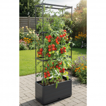 Pflanzkasten mit Rankgitter