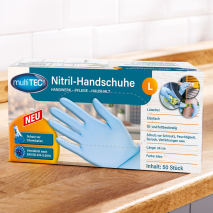 Produktbild »Puderfreie Nitril-Handschuhe 50er«