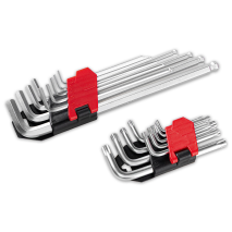 Innensechskantschlüssel und Innensechrund-Schlüssel-Set 18-tlg.