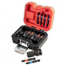 Schlagschrauber-Adapter mit Bits 11-tlg.