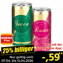 Nur mit der NORMA Plus App günstiger: »Frizzante«