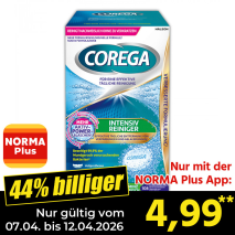 Nur mit der NORMA Plus App günstiger: »Reiniger Tabs Intensiv 4in1«