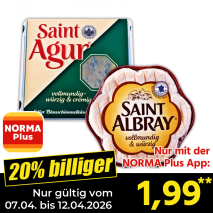 Nur mit der NORMA Plus App günstiger: »Weichkäse«