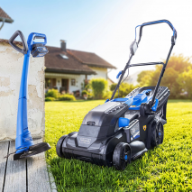 Akku-Mäher 40 V und Trimmer 20 V All in One-Set