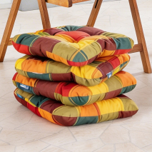 Hochwertige 8 cm dicke Sitzkissen 4er-Set