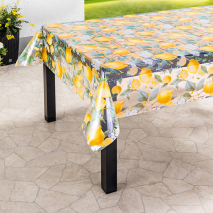 Transparente Tischdecke