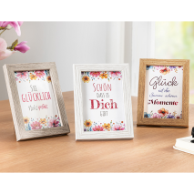 Bilderrahmen mit Spruch