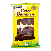 Schokolierte Geleebananen