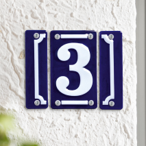 Emaille-Hausnummern