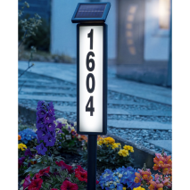 XXL-LED-Solar-Hausnummernleuchte