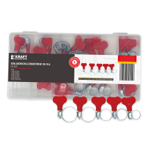 Dichtungs-Schlauchschellen-Sortiment mit Griff 28-tlg.
