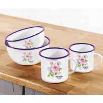 Emaille-Becher oder -Schale