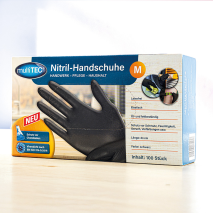 Produktbild »Puderfreie Nitril-Handschuhe 100er«
