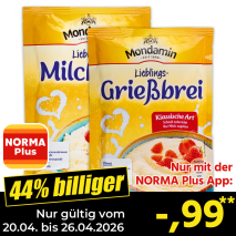Nur mit der NORMA Plus App günstiger: »Süßes Gericht«