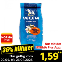 Nur mit der NORMA Plus App günstiger: »Vegeta«