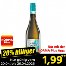 Nur mit der NORMA Plus App günstiger: »Free-Secco«