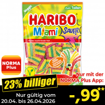 Nur mit der NORMA Plus App günstiger: »Fruchtgummi«