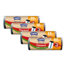 Müllbeutel mit Fixierband