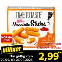 Nur mit der NORMA Plus App günstiger: »Fingerfood«